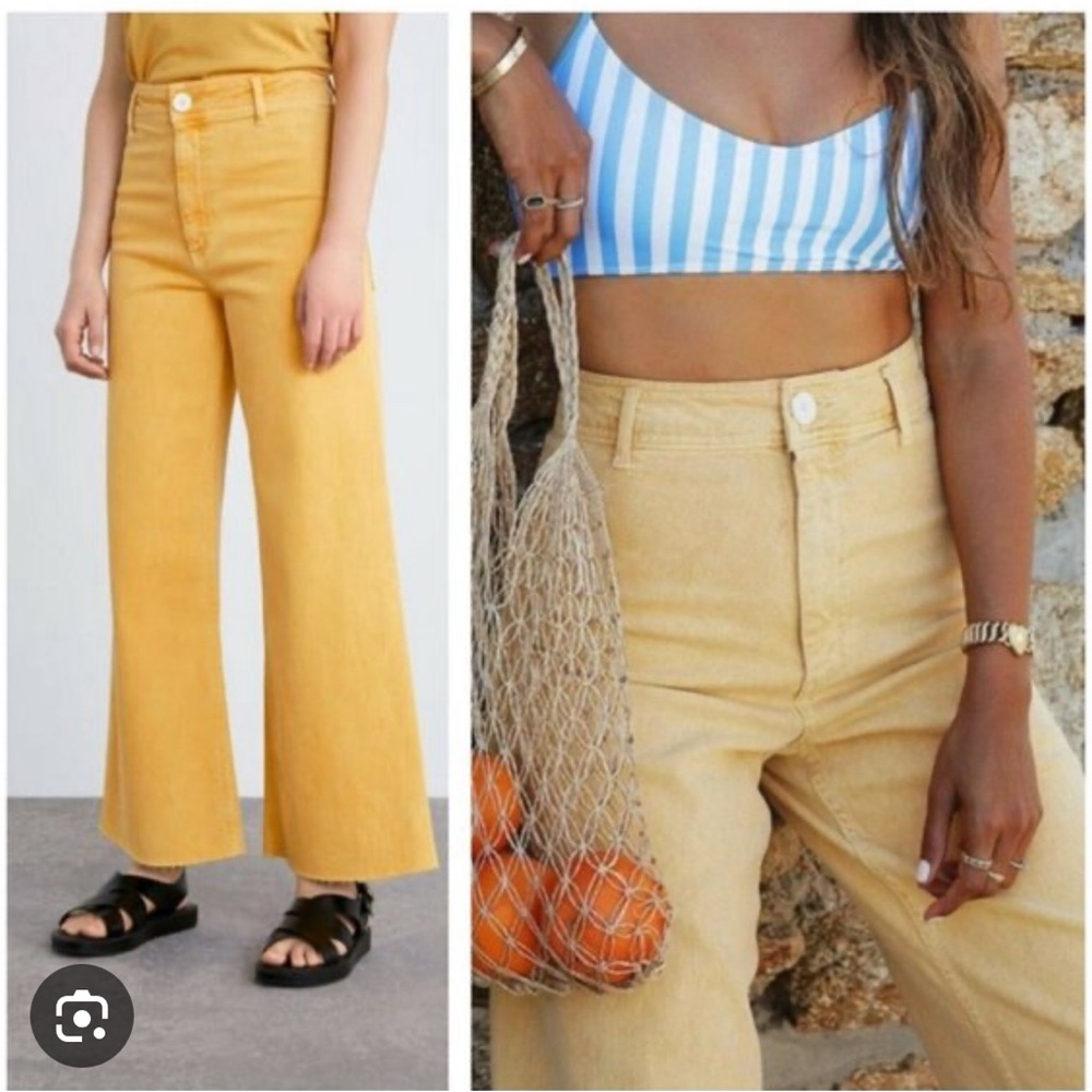 Madewell wide leg marine style jeans